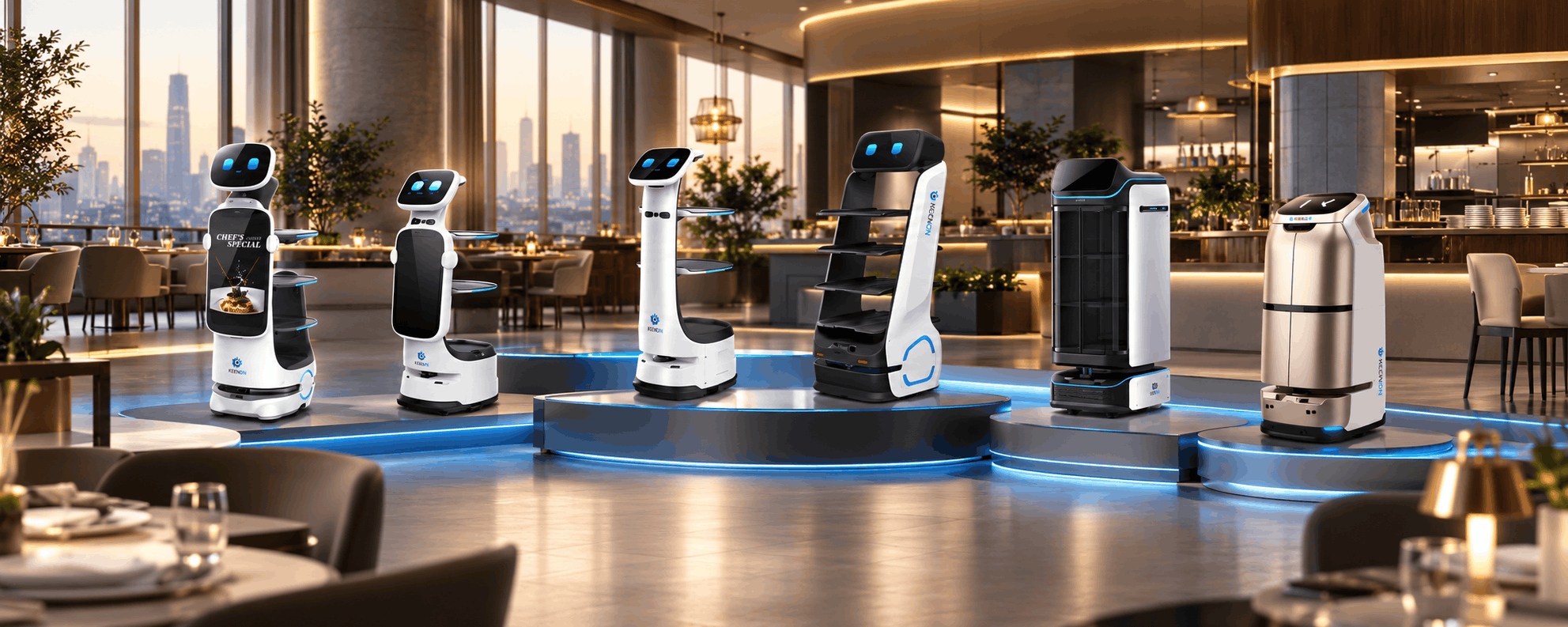 Robots inteligentes para catering y delivery
