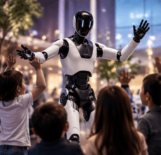 Robot humanoide en entretenimiento