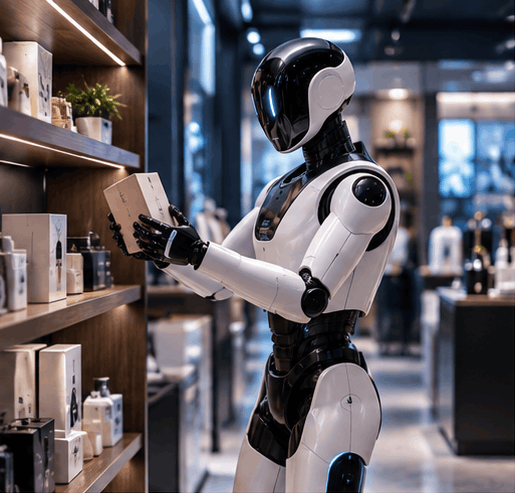 Robot humanoide en retail