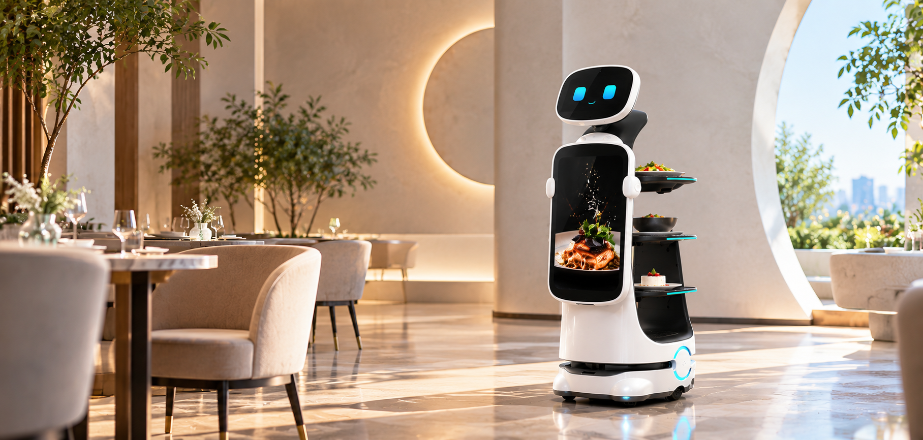 DINERBOT T10 robot inteligente de entrega e interacción