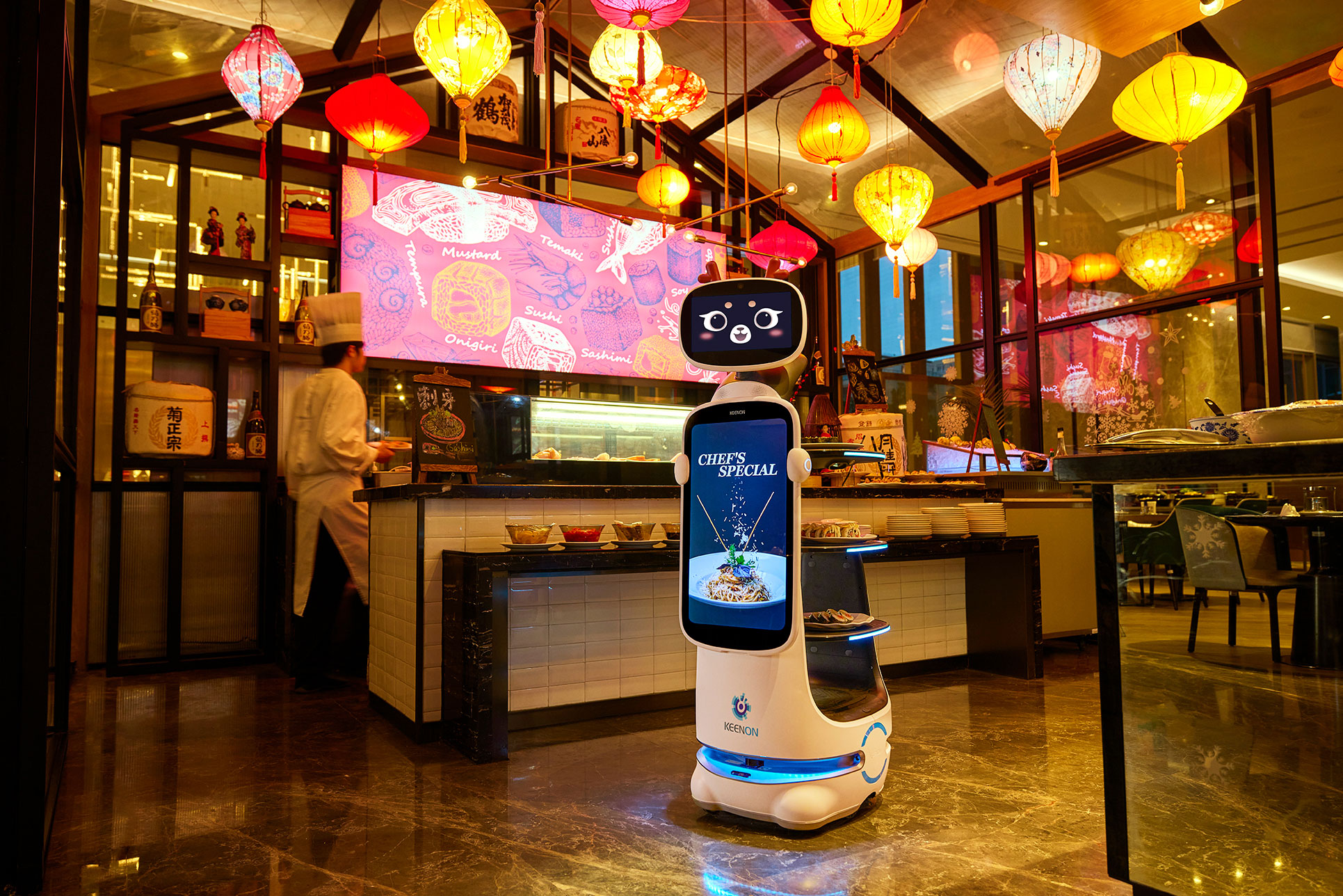 DINERBOT T10 en restaurante