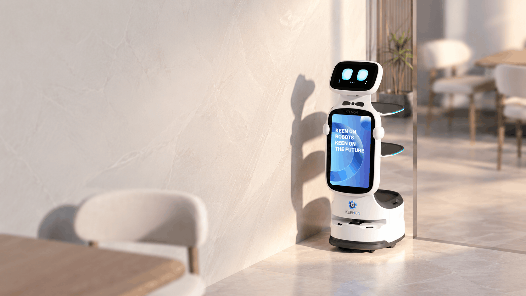 DINERBOT T11 robot inteligente para entrega y publicidad