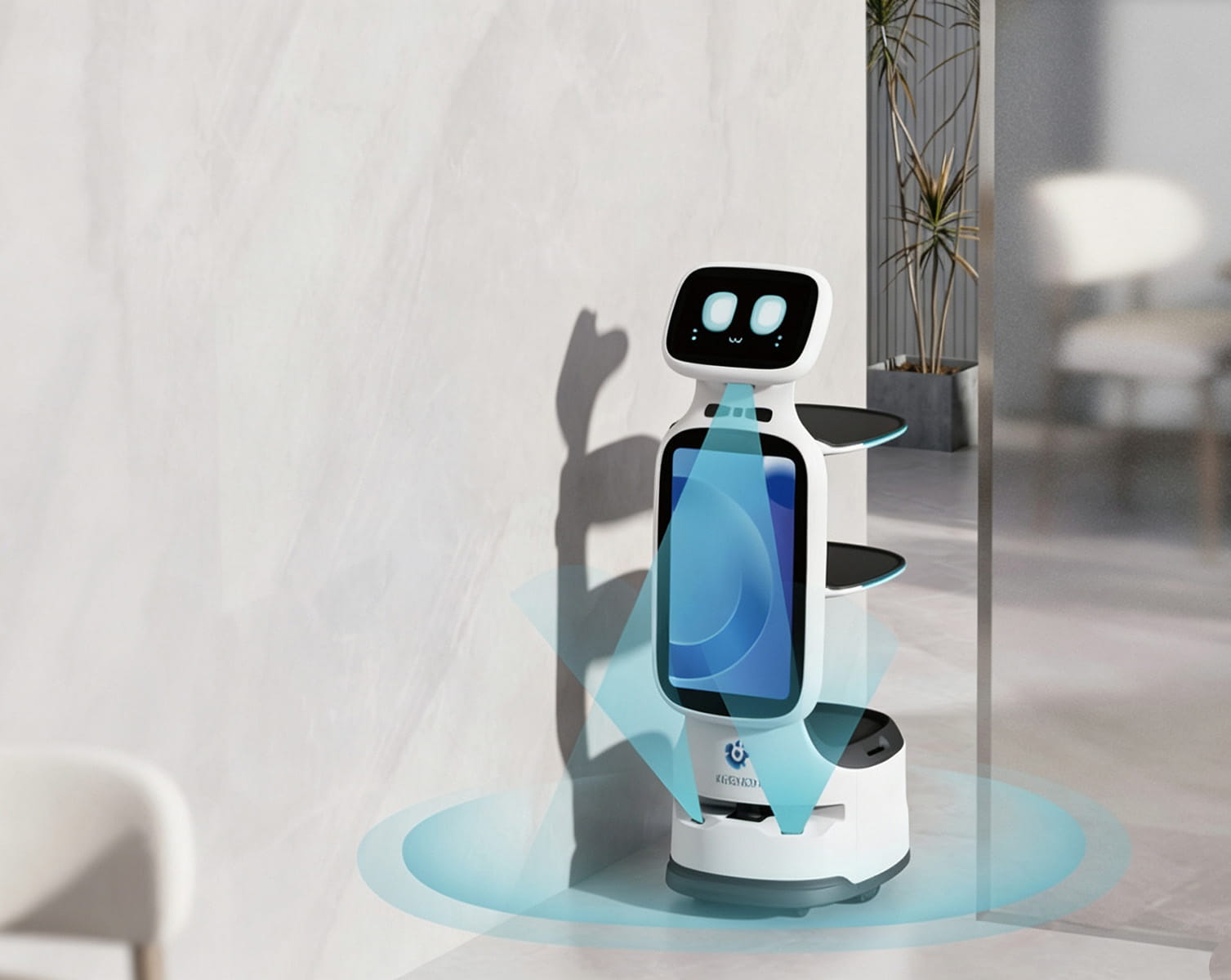 DINERBOT T11 navegando en espacios estrechos