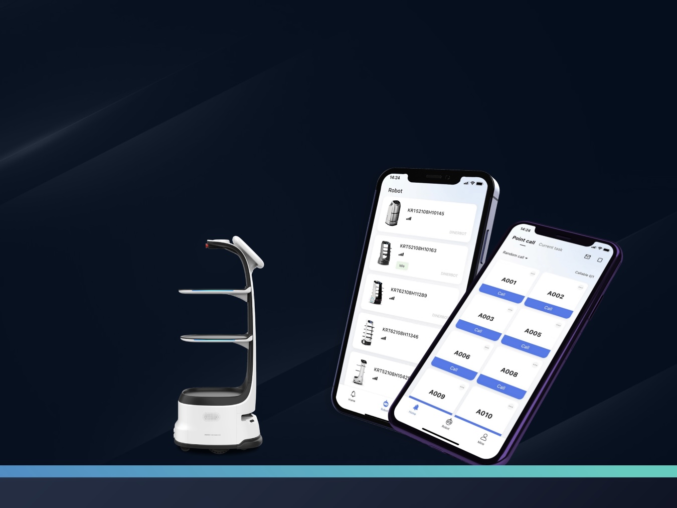 Seguimiento del DINERBOT T8 desde la aplicación