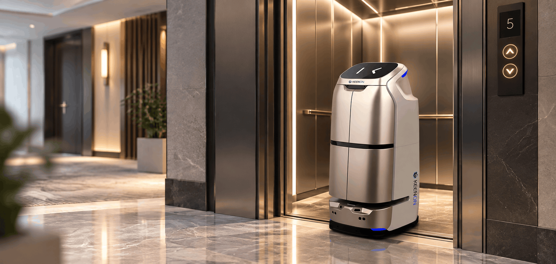 BUTLERBOT W3 robot inteligente para servicio hotelero